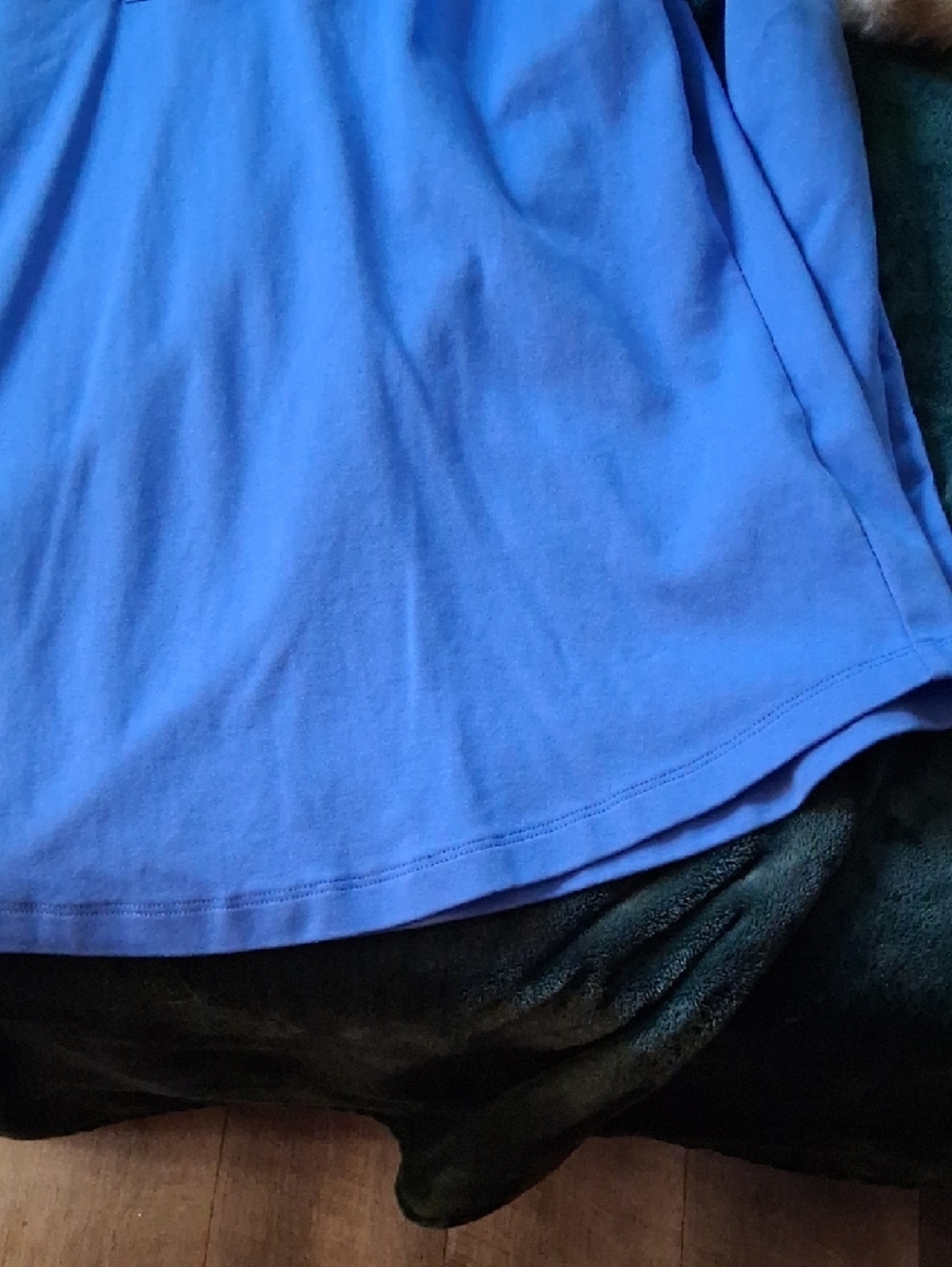 L.L. Bean Shawl-Collar Pullover in Periwinkle Blue - Picture 3 of 8